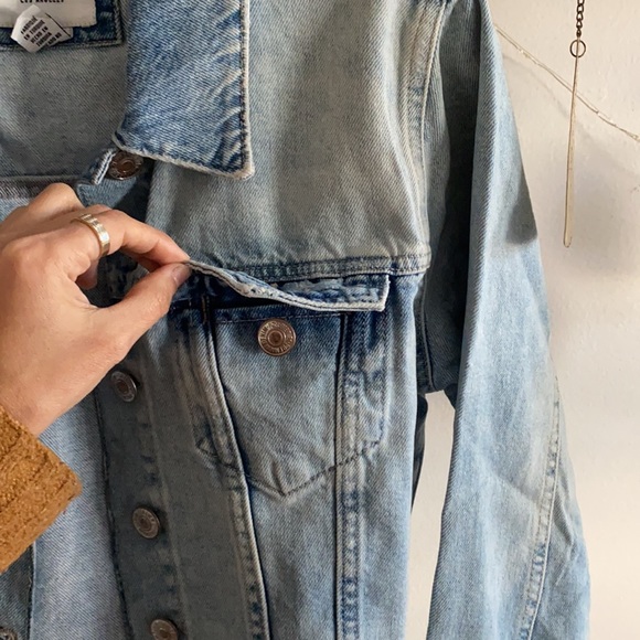 🪞 front button denim jacket small - Picture 5 of 8